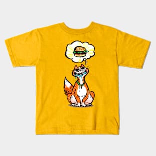 Cheeseburger Cat Kids T-Shirt